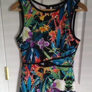 Tropical Print Dress